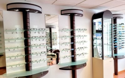 CONTEMPORARY OPTICAL SHOP FURNITURE WITH LEDS